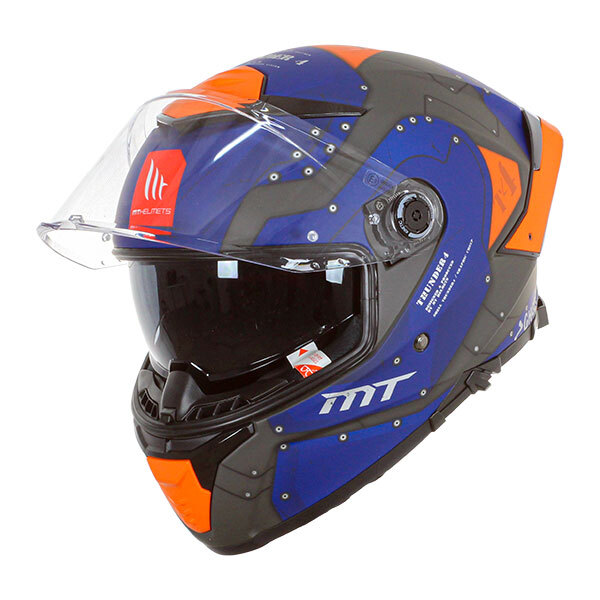 CASCO INTEGRALE MT FF110 REVENGE 2 RS A1 NERO BIANCO ARANCIO