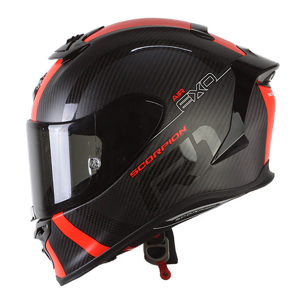 Casco Integrale Scorpion Exo-R1 Evo Carbon Air MG Nero Opaco Rosso