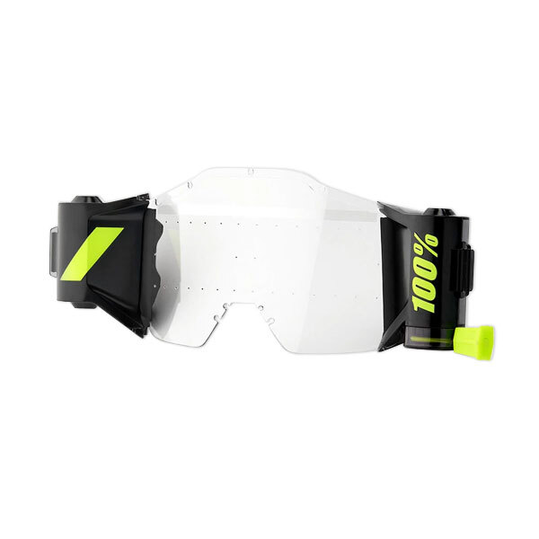 Occhiali Motocross 100% Accuri 2 Giallo Sand Fluorescente Fumè